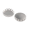 Non-Tarnish 316 Surgical Stainless Steel Cabochon Tray Settings STAS-I187-01I-P-3