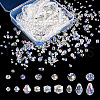 15 Strands 15 Styles Transparent Electroplate Glass Beads Strands EGLA-TA0001-13-3