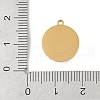 Ion Plating(IP) 304 Stainless Steel Pendants STAS-C108-03B-G-3