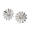 304 Stainless Steel Stud Earrings EJEW-Z098-21P-4