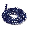 Opaque Solid Color Electroplate Glass Beads Strands GLAA-F029-P4mm-A10-2