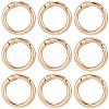 SUNNYCLUE 30Pcs Alloy Spring Gate Rings FIND-SC0009-08-1