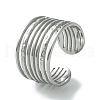 304 Stainless Steel Open Cuff Ring RJEW-L110-041P-1