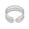 Non-Tarnish 304 Stainless Steel Open Cuff Ring STAS-S125-10P-2