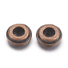 Tibetan Style Alloy Spacer Beads TIBEB-S039-025R-RS-2