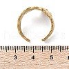 Ion Plating(IP) 304 Stainless Steel Wide Flower Open Cuff Ring for Women X-RJEW-G275-05G-4