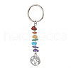 Chakra Natural Gemstone Chips Keychains KEYC-JKC00550-02-1