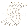 Ion Plating(IP) 5Pcs 304 Stainless Steel Cable Chain Necklaces Set for Men Women MAK-YW0002-02P-2