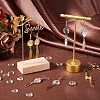 DIY Blank Dome & Feater Shape Stainless Steel Dangle Earring Making Kit EJEW-AR00001-4