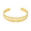 304 Stainless Steel Triquetra/Trinity Knot Hollow Open Cuff Bangles BJEW-S154-02G-2