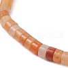 Natural Red Aventurine Beads Stretch Bracelets for Men Women BJEW-JB11670-02-3