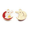 Alloy Enamel Pendants ENAM-N054-90E-1