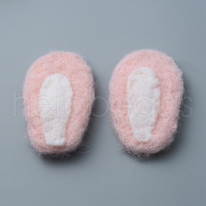 Felt Rabbit Ear Ornament Accessories FIND-WH0032-52B-1