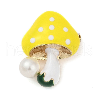Mushroom Enamel Pins JEWB-R068-06A-G-1
