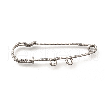 304 Stainless Steel Safety Pins Brooch Findings STAS-K252-11A-P-1