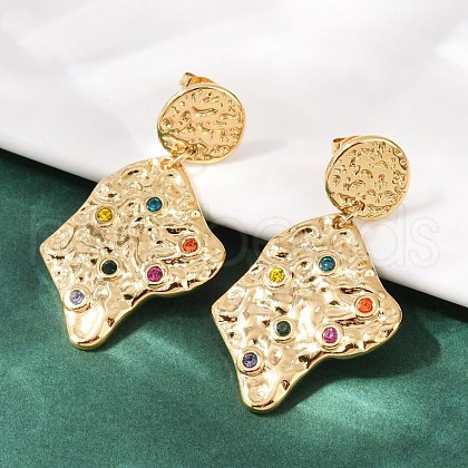 304 Stainless Steel Stud Earrings EJEW-S265-01G-1