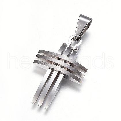 304 Stainless Steel Pendants STAS-H330-17P-1