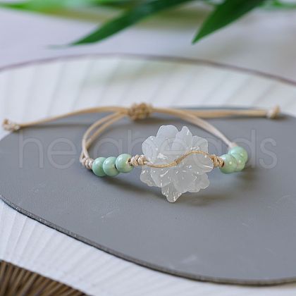 Ceramic Round Beads Braided Beads Bracelets WG31ACA-04-1