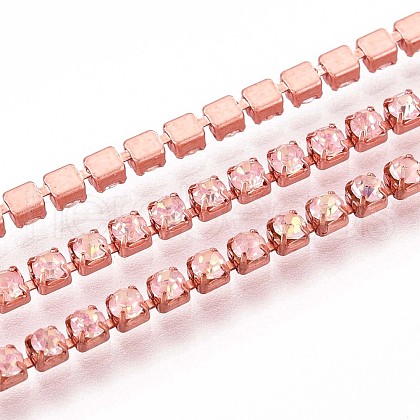 Iron Rhinestone Cup Chains CH-T006-05B-08-1