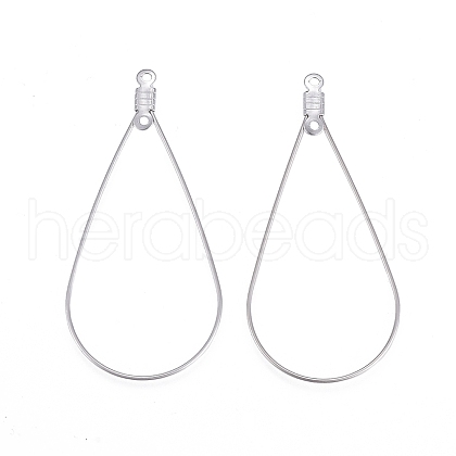 Tarnish Resistant 304 Stainless Steel Wire Pendants STAS-L238-073P-1