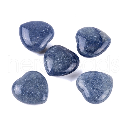 Mother's Day Gifts Dyed & Heated Natural Blue Aventurine Healing Stones G-G020-01-04-1
