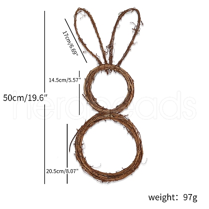 Easter Bunny Wreath for Home Decor PW-WG41933-03-1