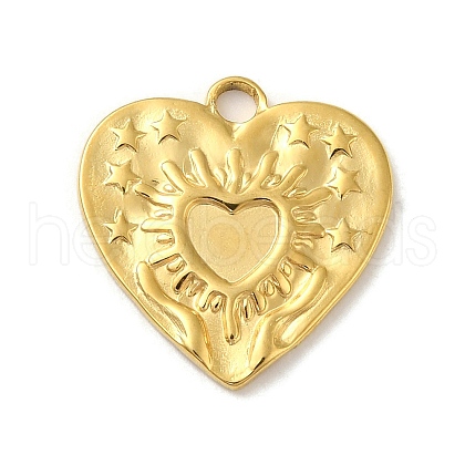 Ion Plating(IP) 304 Stainless Steel Pendants STAS-C104-10G-1