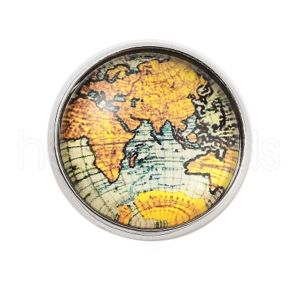 Round Glass Brooches JEWB-A022-02J-1