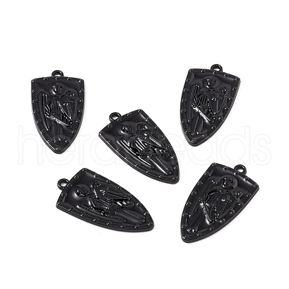 Halloween Alloy Enamel Pendants FIND-G024-04EB-1