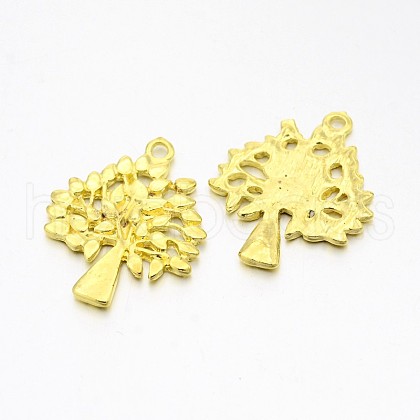 Tibetan Style Alloy Pendants TIBEP-A13000-G-LF-1