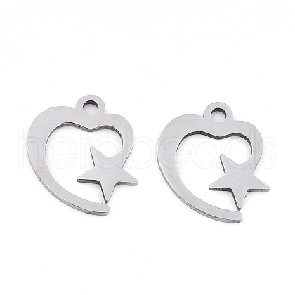 Non-Tarnish 201 Stainless Steel Charms STAS-S081-074-1