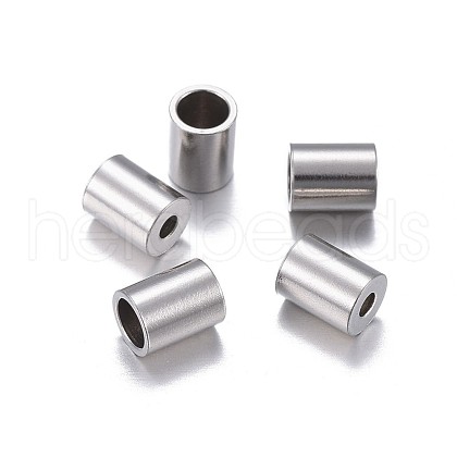 Tarnish Resistant 201 Stainless Steel Cord Ends STAS-P238-05P-01-1