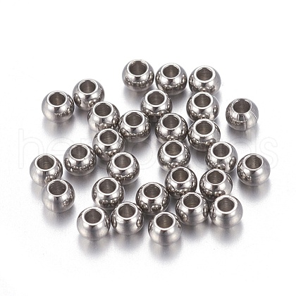 Tarnish Resistant 202 Stainless Steel Beads STAS-F170-07P-A-1