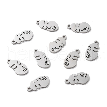 Tarnish Resistant 304 Stainless Steel Pendants STAS-F271-09A-P-1