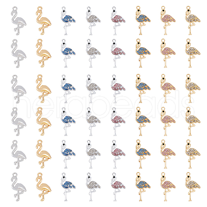SUPERFINDINGS 48Pcs 8 Style Alloy Pendants FIND-FH0007-38-1