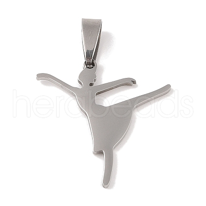 Non-Tarnish 201 Stainless Steel Pendants STAS-A094-05E-P-1