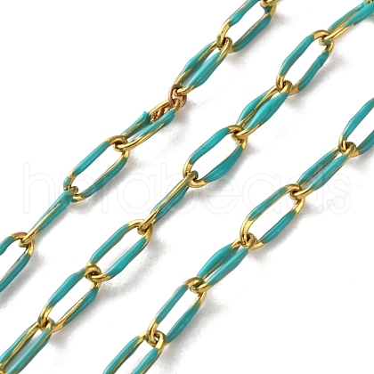 304 Stainless Steel Enamel Cable Chains CHS-R020-02G-04-1