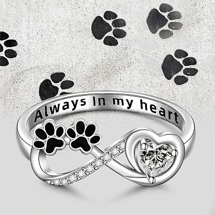 Brass Rhinestone Finger Rings for Women FS-WGAC777-05-1