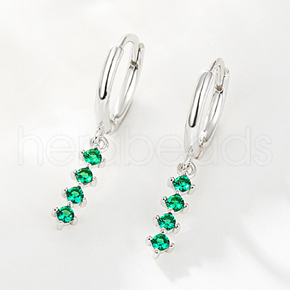 S925 Sterling Silver Hoop Earrings RL0741-12-1