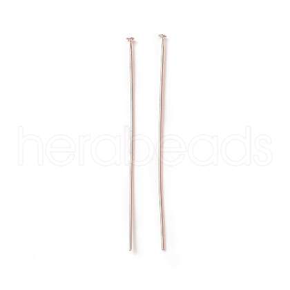 Brass Flat Head Pins X-KK-WH0058-03D-RG-1