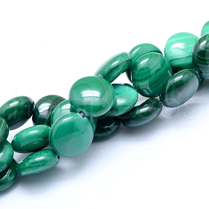 Natural Malachite Beads Strands G-D0011-06-10mm-1