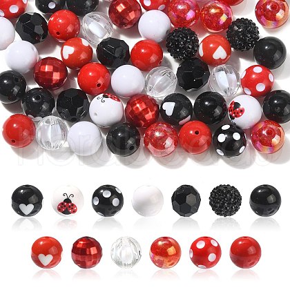 Opaque Acrylic Beads Set MACR-CJC0001-13A-03-1