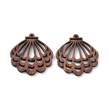 Walnut Wood Laser Cut Pendants WOOD-Q051-05E-1