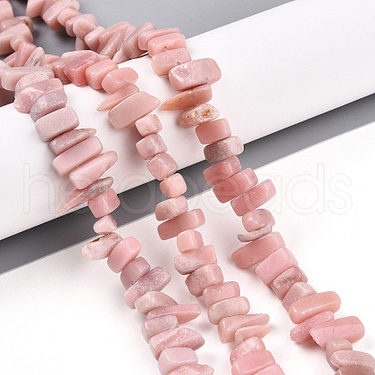 Natural Pink Opal Beads Strands G-T140-65-1