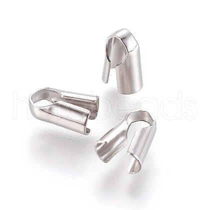 Tarnish Resistant 304 Stainless Steel Cord Ends X-STAS-P237-80B-P-1