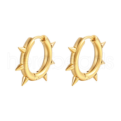 Stainless Steel Hoop Earrings for Men PW-WGCB245-01-1