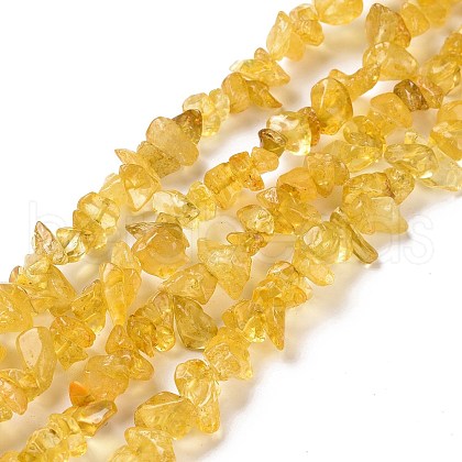 Natural Citrine Beads Strands G-G011-04-1