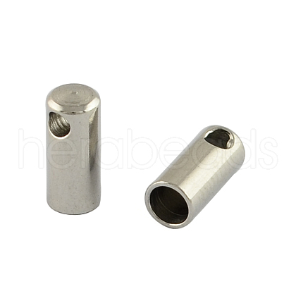 Tarnish Resistant 201 Stainless Steel Cord Ends X-STAS-S028-33-1