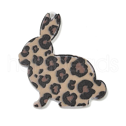 Easter Printed Acrylic Pendants OACR-E044-02G-1