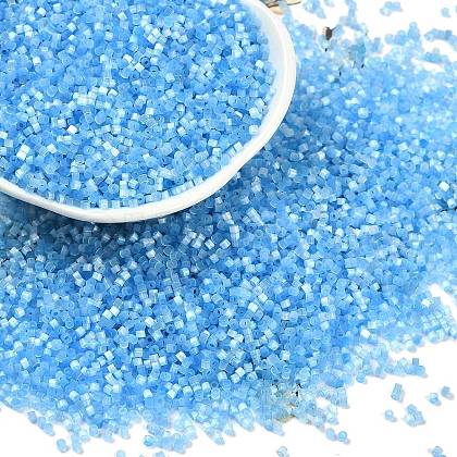 Imitation Cat Eyes Glass Seed Beads X-SEED-H003-03W-1
